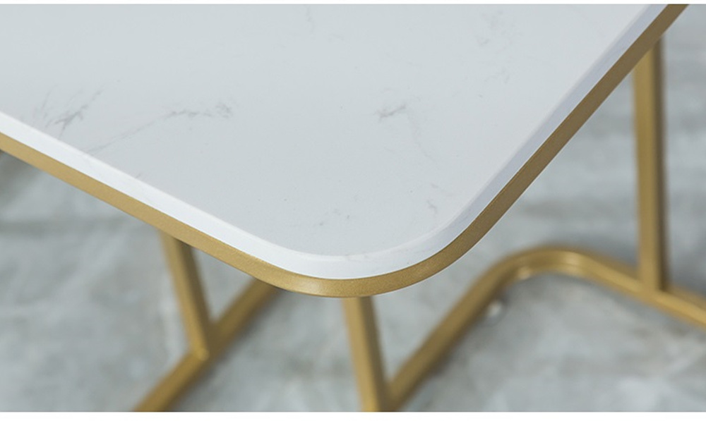 북유럽 노르딕 대리석 사이드 테이블 이동식 소파 침대 거실 보조 철제 협탁