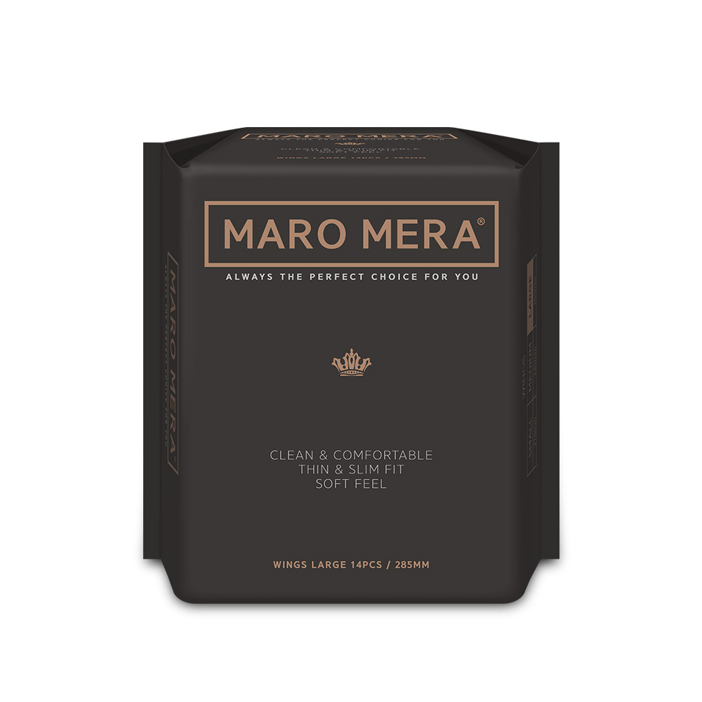 마로메라 순면 커버 생리대 날개형 대형 14p