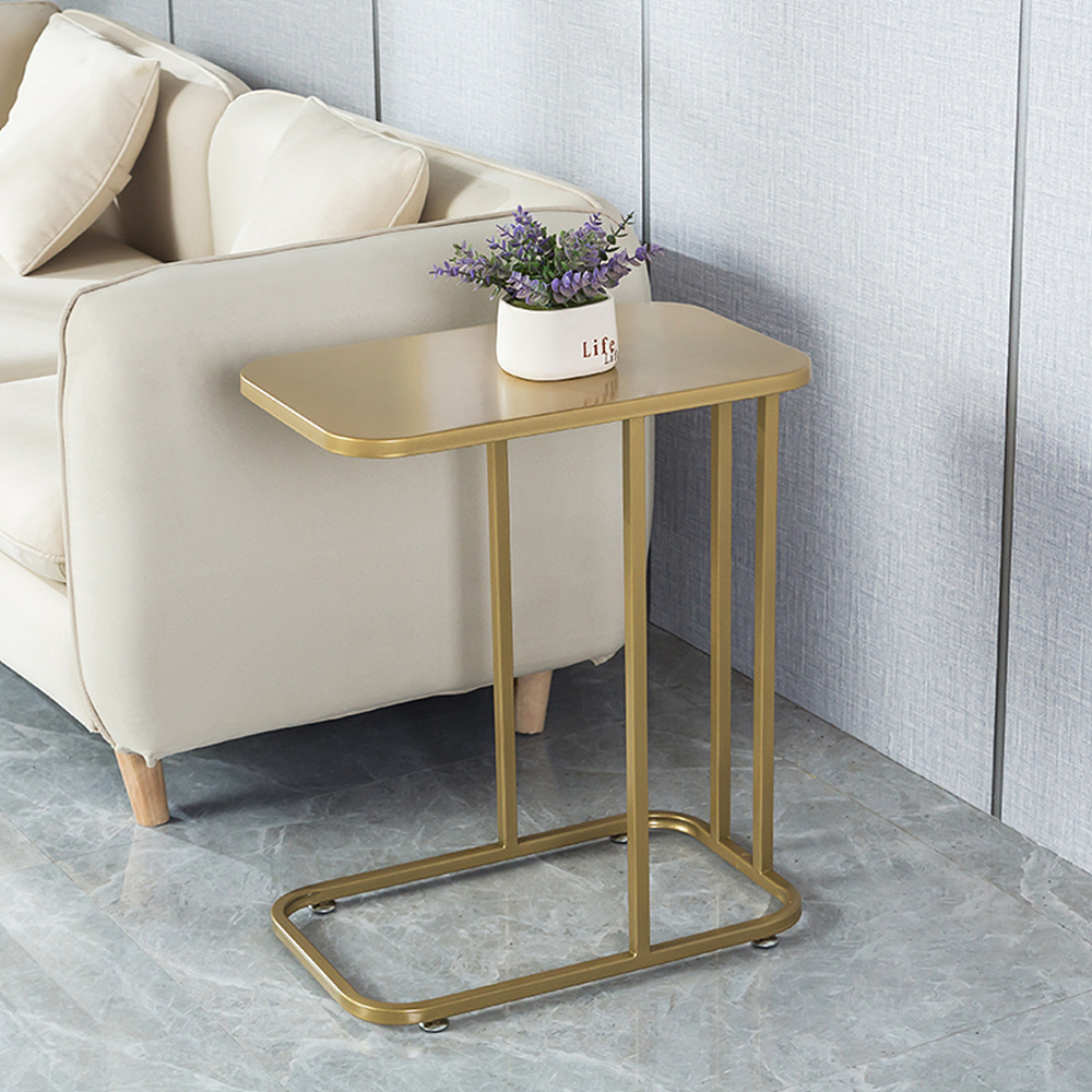 북유럽 노르딕 대리석 사이드 테이블 이동식 소파 침대 거실 보조 철제 협탁