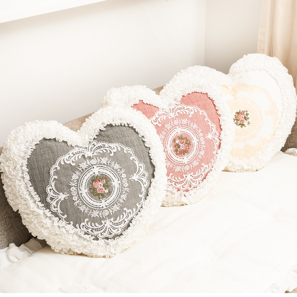 마벨로제 하트 쿠션 커버 쇼파 침대 로맨틱 쿠션