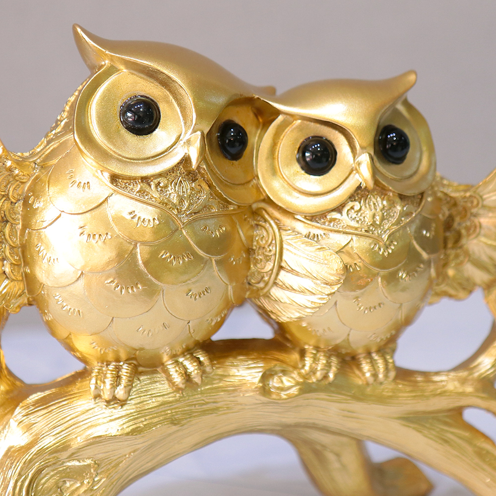 황금 부엉이 돈나무 장식품 풍수 인테리어 소품 개업선물 집들이선물 G20