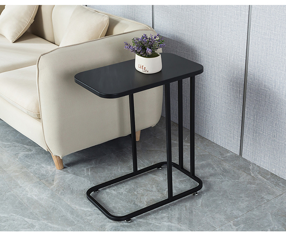 북유럽 노르딕 대리석 사이드 테이블 이동식 소파 침대 거실 보조 철제 협탁