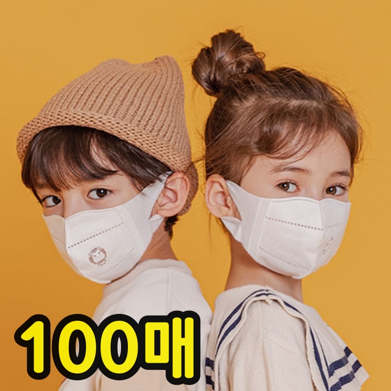숨편한 어린이 마스크 100매 아동 새부리형 마스크 초등생 마스크