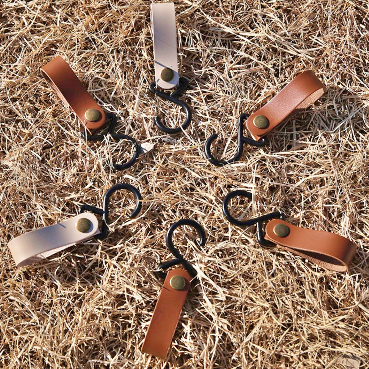 캠핑용 행거 후크 가죽 스트랩 감성 캠핑 인디언 행어 고리