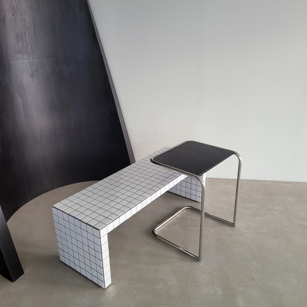 CH4. 사이드테이블  바우하우스 디자인 강철관튜브테이블 마르셀브로이어