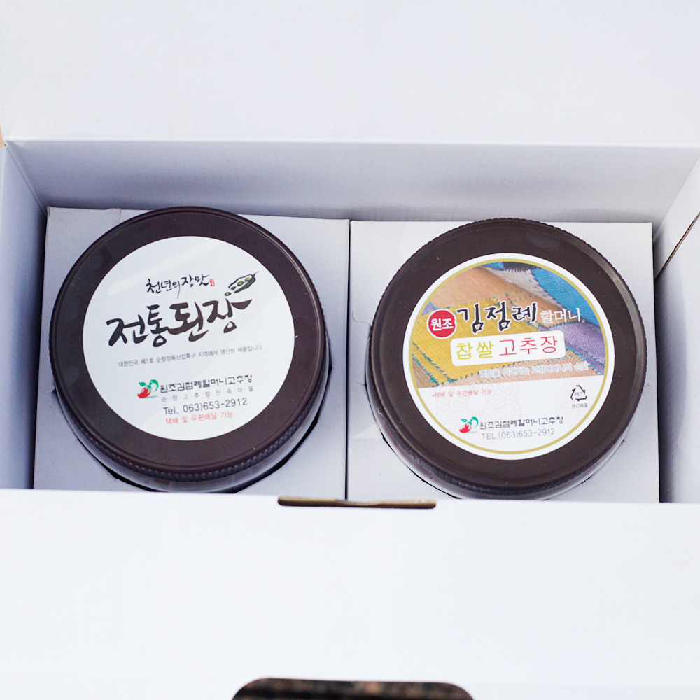 찹쌀고추장+전통된장 선물세트 국산재료 1kg 순창 김점례 - 상세 이미지 4