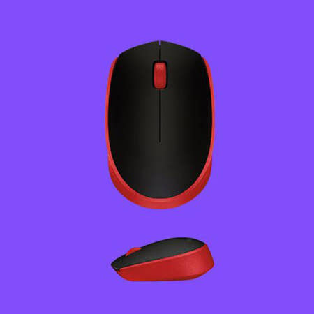 로지텍 로지텍코리아 M170 레드 무선 광마우스