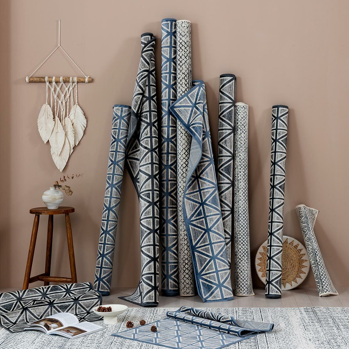 (50프로 SALE멀티러그 증정)더메종 벨기에 프리미엄 자카드 카페트세트(점보특대형)