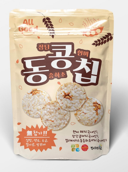 파주 상생마켓,올굿 동콩칩(밀리타리스 동충하초 + 1등급 파주 장단콩 + 현미햅쌀)