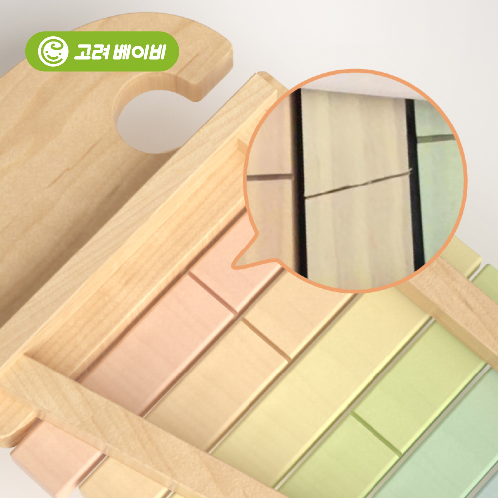 고려베이비 아기 유아 음악 악기놀이 우드 나무 고급 코끼리 원목 실로폰 교구 이미지 6