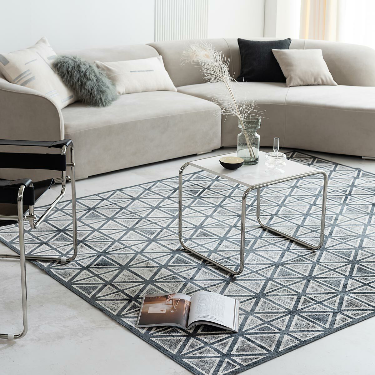 (50프로 SALE멀티러그 증정)더메종 벨기에 프리미엄 자카드 카페트세트(점보특대형)