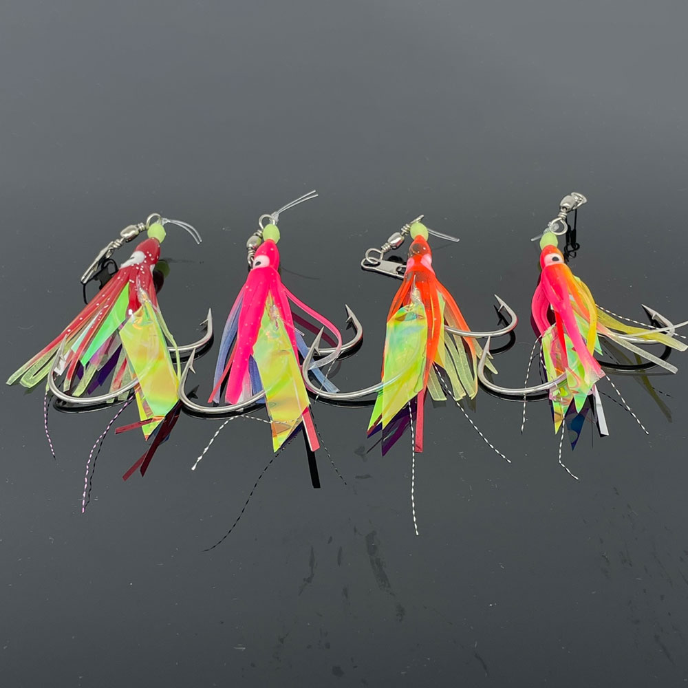 포토리아 대구낚시 쌍바늘 채비 대구바늘 꼴뚜기 어피