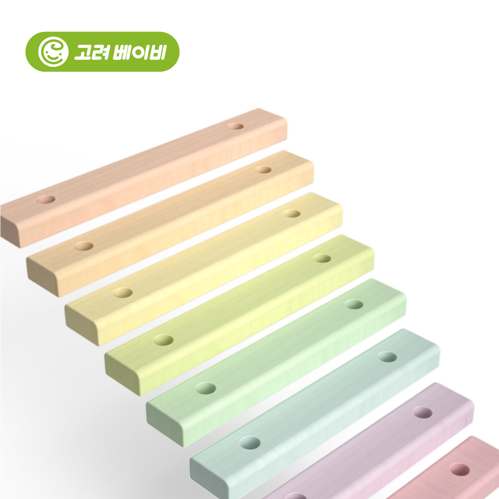 고려베이비 아기 유아 음악 악기놀이 우드 나무 고급 코끼리 원목 실로폰 교구 - 상세 이미지 4