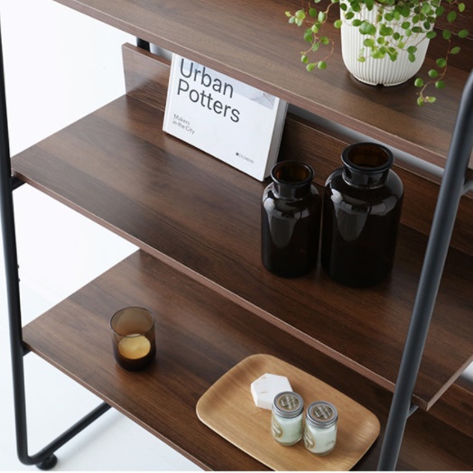 인테리어 장식장 엔틱장식장 상패 트로피 오크 빈티지 오픈 수석 철제 원목 도자기 진열장