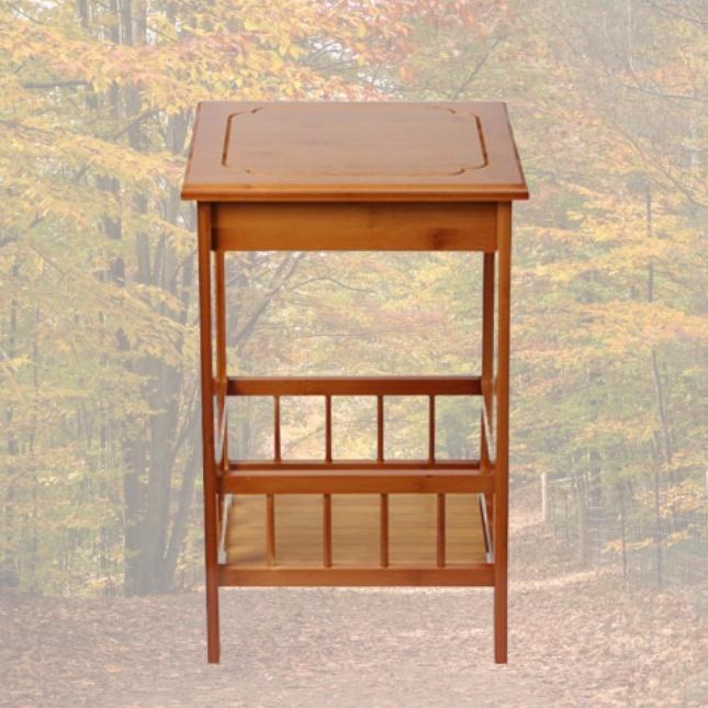 캠핑용 선반 뱀부 테이블 베란다홈캠핑 원목 보조 아이스 박스 받침대 거치대 조리대 스탠드