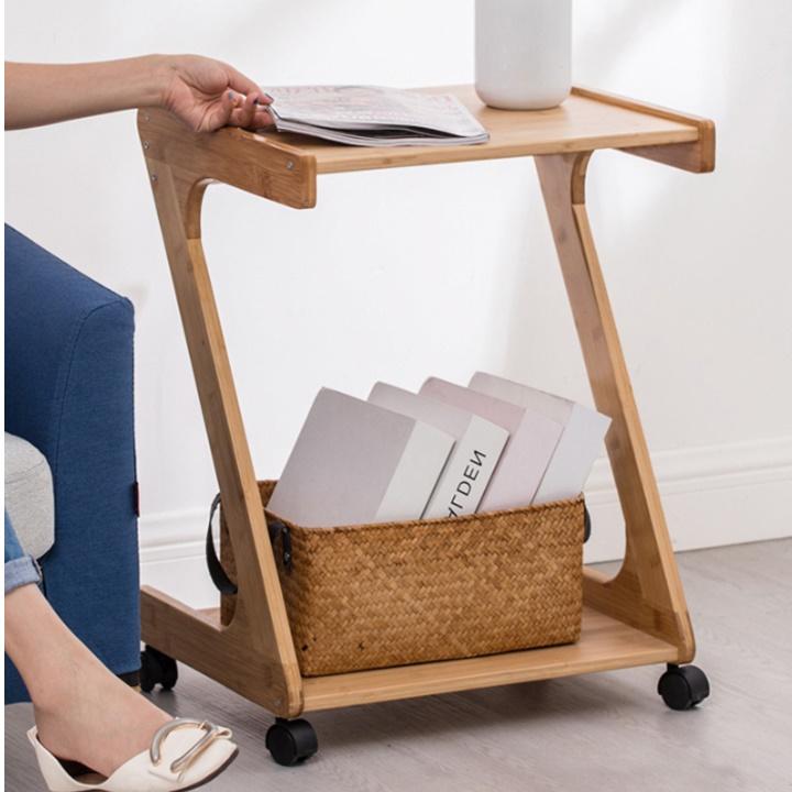 뱀부 테이블 캠핑용 선반 베란다홈캠핑 폴딩 아이스 박스 받침대 거치대 조리대 쿨러 스탠드