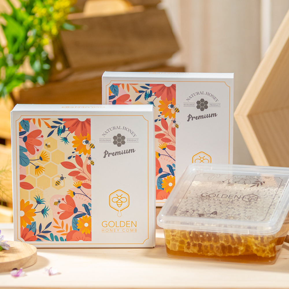 국내산 벌집꿀 선물 벌꿀집 자연 밀랍꿀 답례품 200g 이미지 4