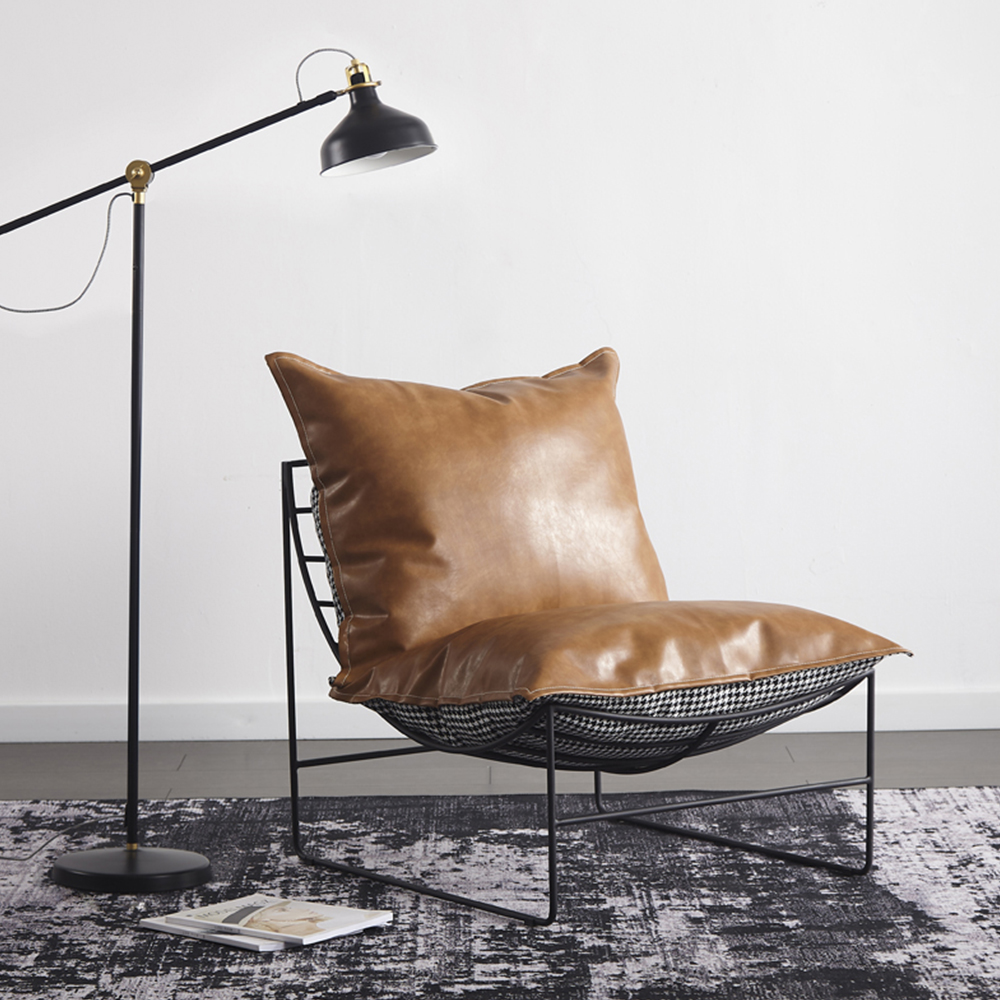 미니멀리즘 철제 프레임 1인 2인 3인 패브릭 쇼파 거실 침실 카페 매장 의자