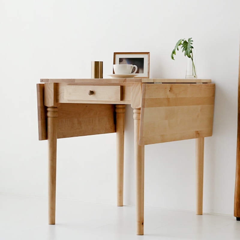 원목 접이식 식탁 확장 접는 변신 좁은공간