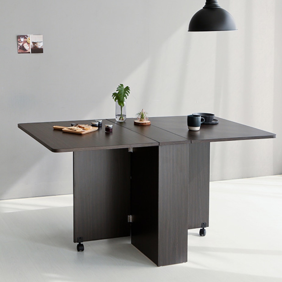 원목 접이식 식탁 확장 접는 변신 좁은공간