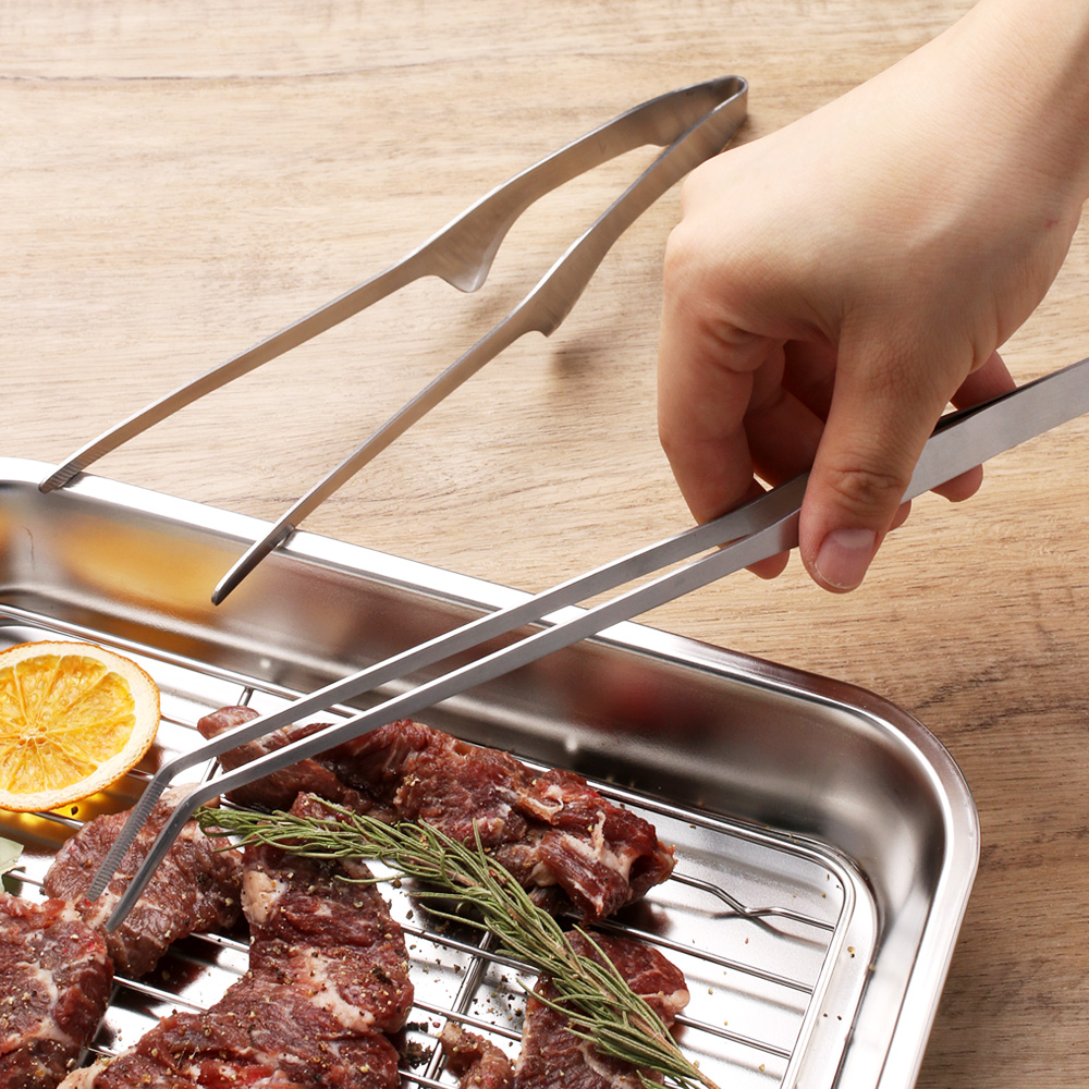 수린 스텐 요리 핀셋 집게 24 주방 조리용 고기 천뚱 먹방 요리용 라면 파스타 : 카페에떼르