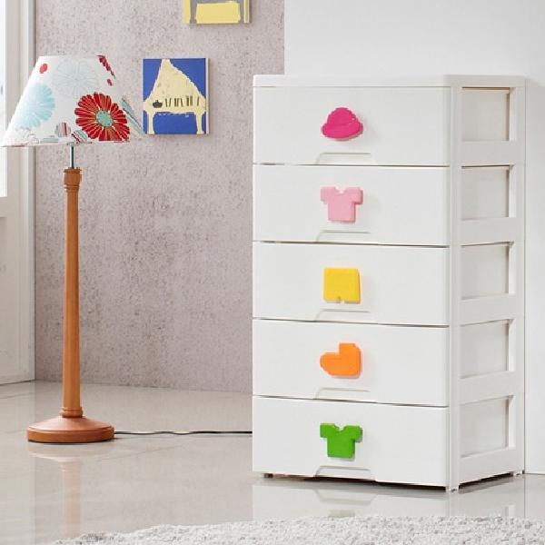 5단 아기옷수납장 장난감정리장 유아 장난감 수납장 미니카 자동차정리대