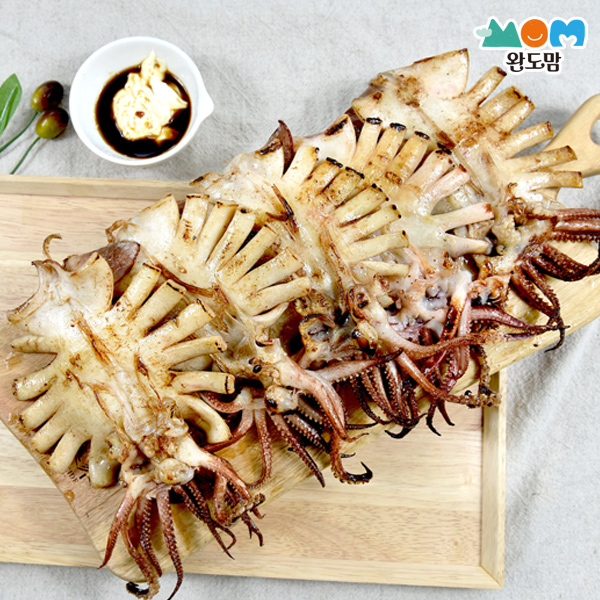 쫄깃한 원양산 반건조 오징어 10마리 당일바리 피데기 건오징어