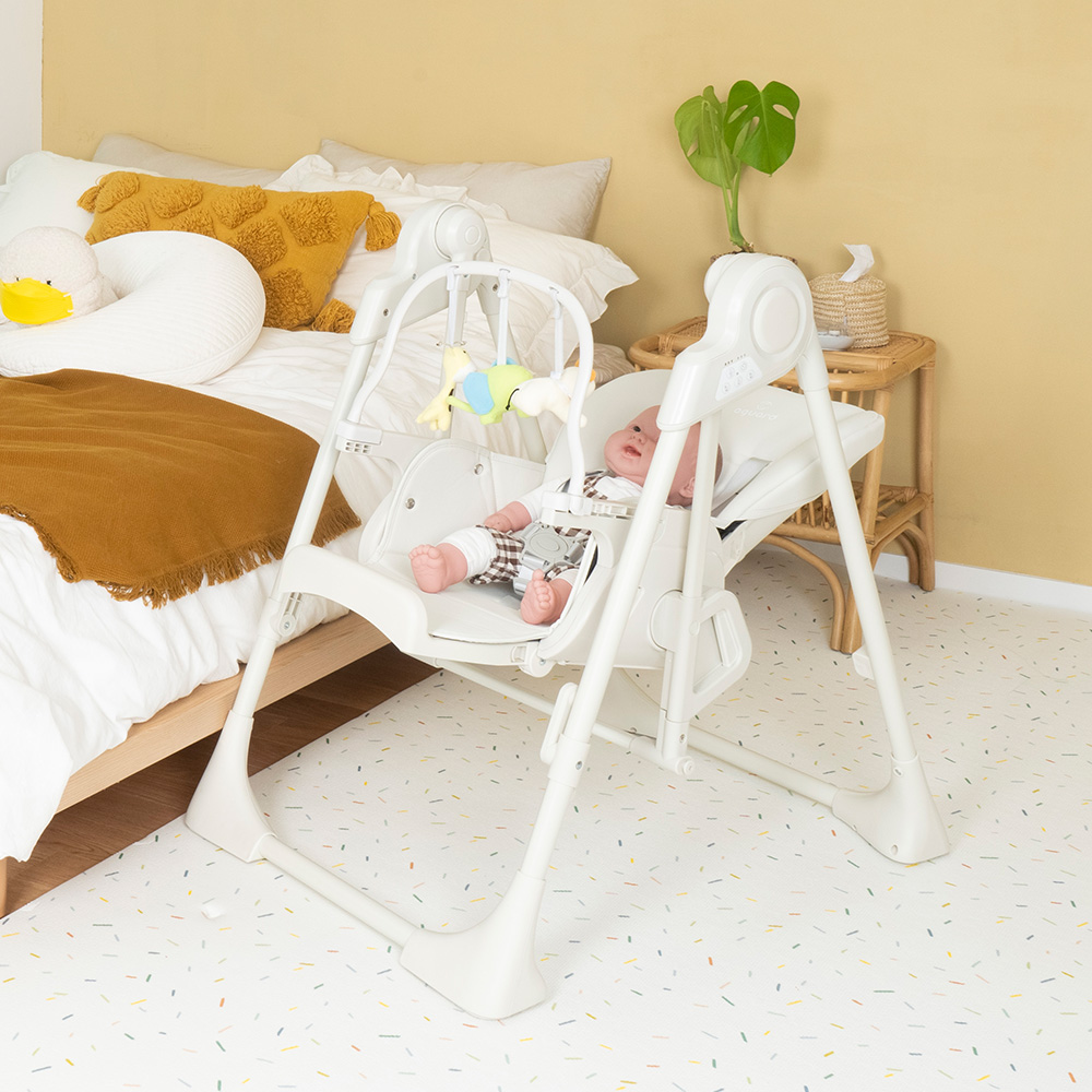 아가드 토스비 스윙 하이체어 아기 식탁의자 유아 바운서
