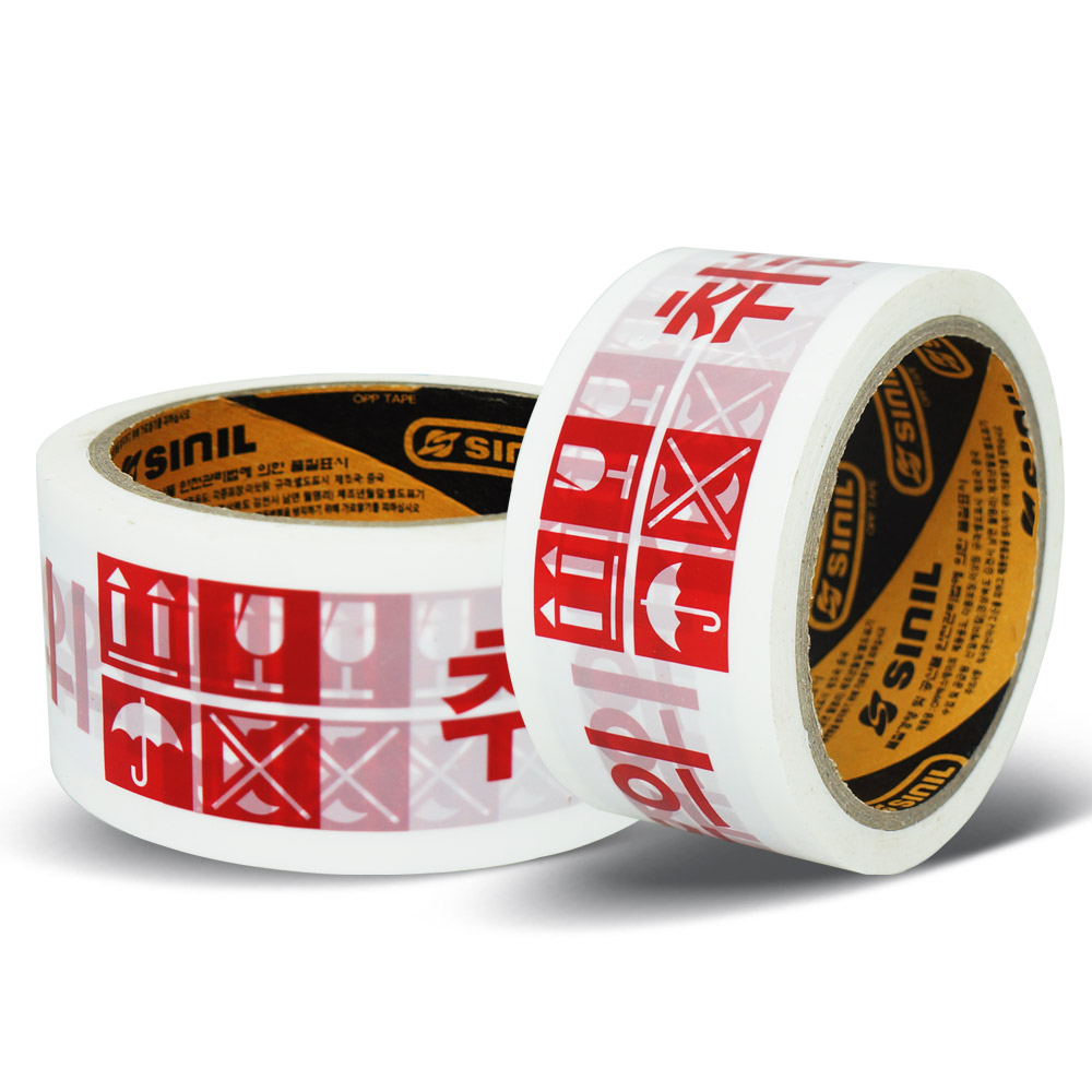 신일 박스테이프 80M 택배 포장용 OPP 투명테이프 경포장 40개 수성