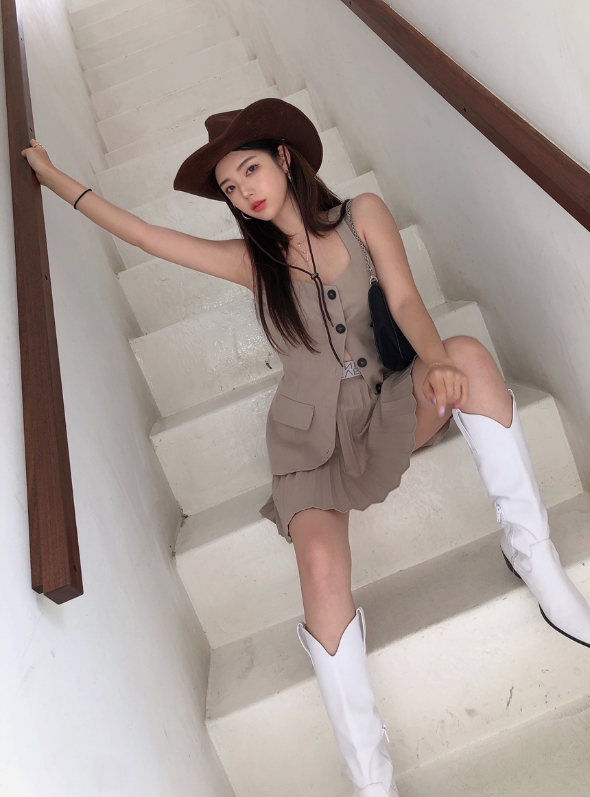 웨스턴 카우보이 페도라 모자 2color 상세 이미지 22