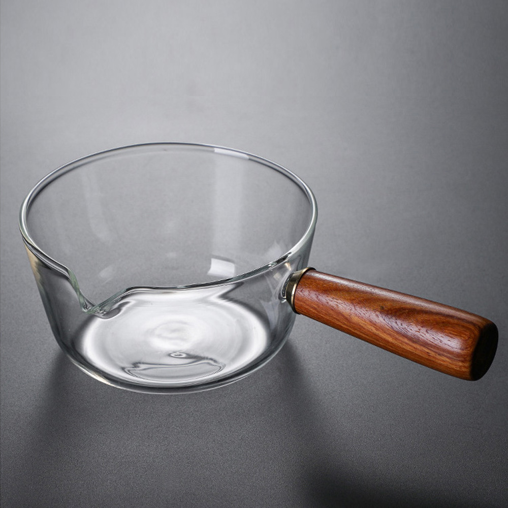 UH 우드 손잡이 유리 샐러드볼 시리얼 요거트 그릇 500ml - 상세 이미지 5