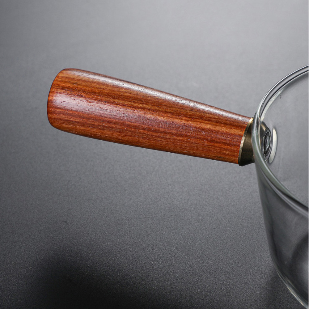 UH 우드 손잡이 유리 샐러드볼 시리얼 요거트 그릇 500ml - 상세 이미지 4