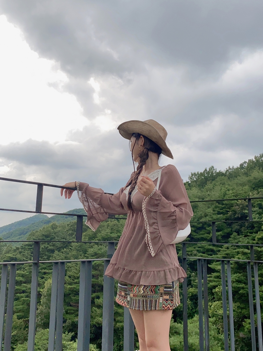 웨스턴 카우보이 페도라 모자 2color 상세 이미지 32