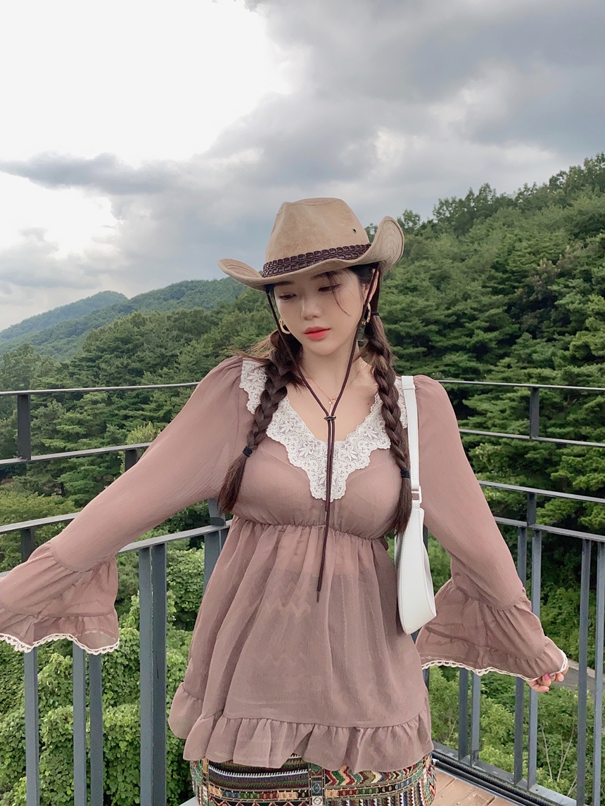 웨스턴 카우보이 페도라 모자 2color 상세 이미지 30