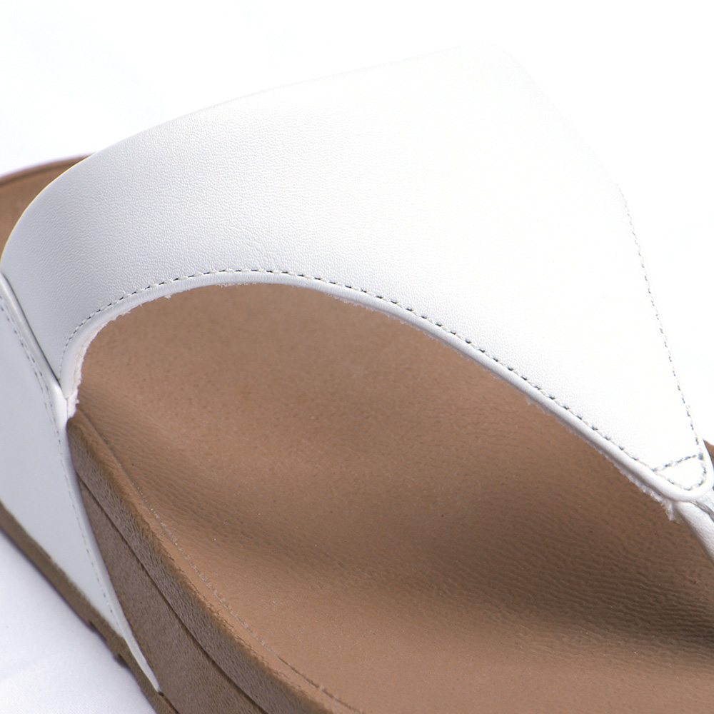 핏플랍 루루 레더 토포스트 슬리퍼 화이트 I88-024