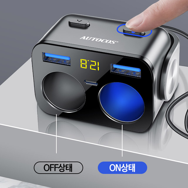 차량용 초고속충전기 시거잭 시가잭 급속충전 USB 90W PD 퀼컴 QC4.0 - 상세 이미지 4