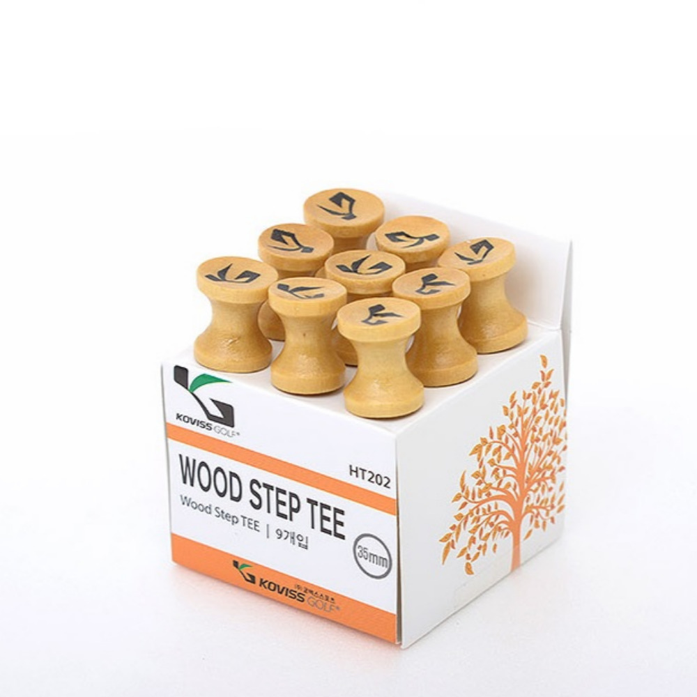 우드 골프티꽂이 나무 필드용 골프 tee 숏티 롱티 35mm 83mm 세트 필드용품 이미지 7