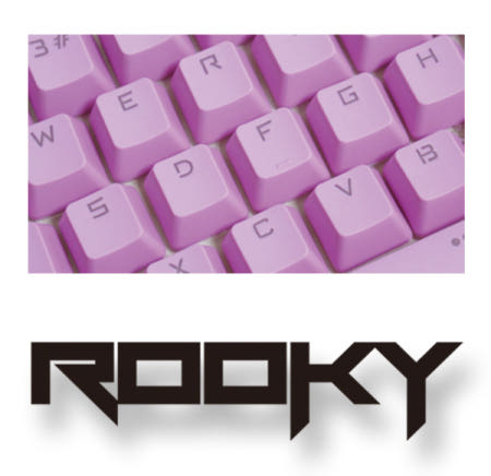 무영테크 무영테크 ROOKY PBT 이중사출 104키 영문키캡 Deep Pink