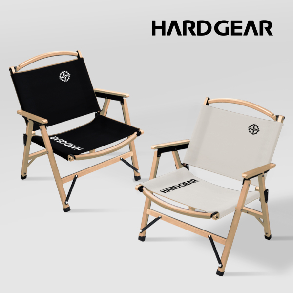 [하드기어] 기어 폴딩 체어 WD / 우드 감성의자 접이식 경량 내추럴