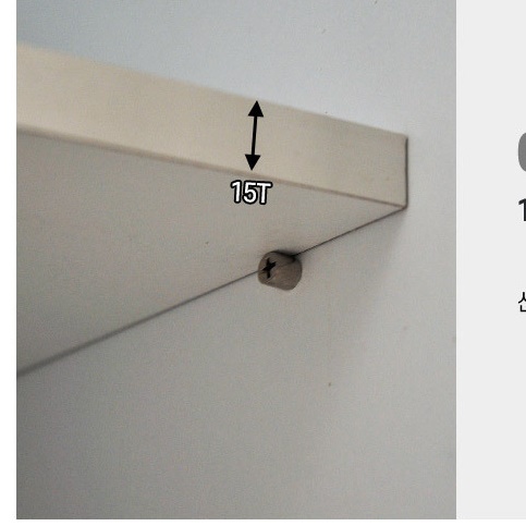 시스템수납장 400 여닫이수납장 전면 전신거울 인테리어수납장 간이 도어장 수납정리장 - 상세 이미지 4