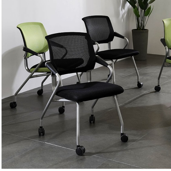 공부하기좋은 시원한 도서관 의자 중학생의자 고등학생의자 메쉬 고정 낮은 책상 - 상세 이미지 4