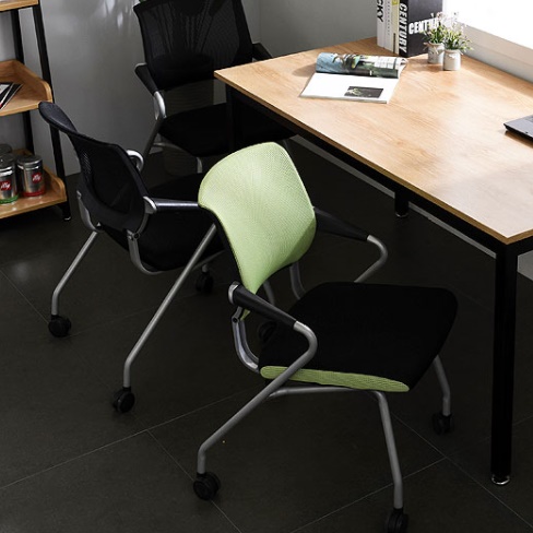 공부하기좋은 시원한 도서관 의자 중학생의자 고등학생의자 메쉬 고정 낮은 책상 - 상세 이미지 2