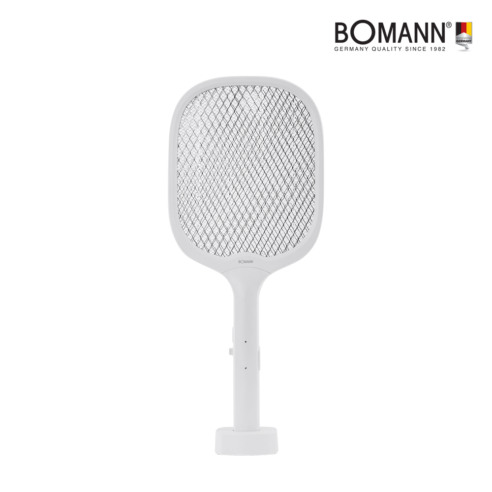 보만 3중 안전망 스탠드 무선 충전식 모기채 IK2311W