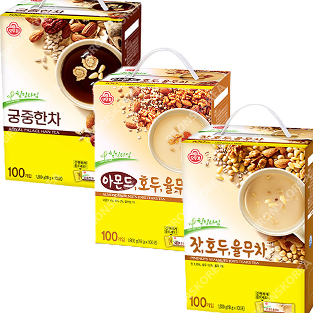 오뚜기 궁중한차 100T 힐링타임 일회용 국산차 스틱 : 브론스코리아