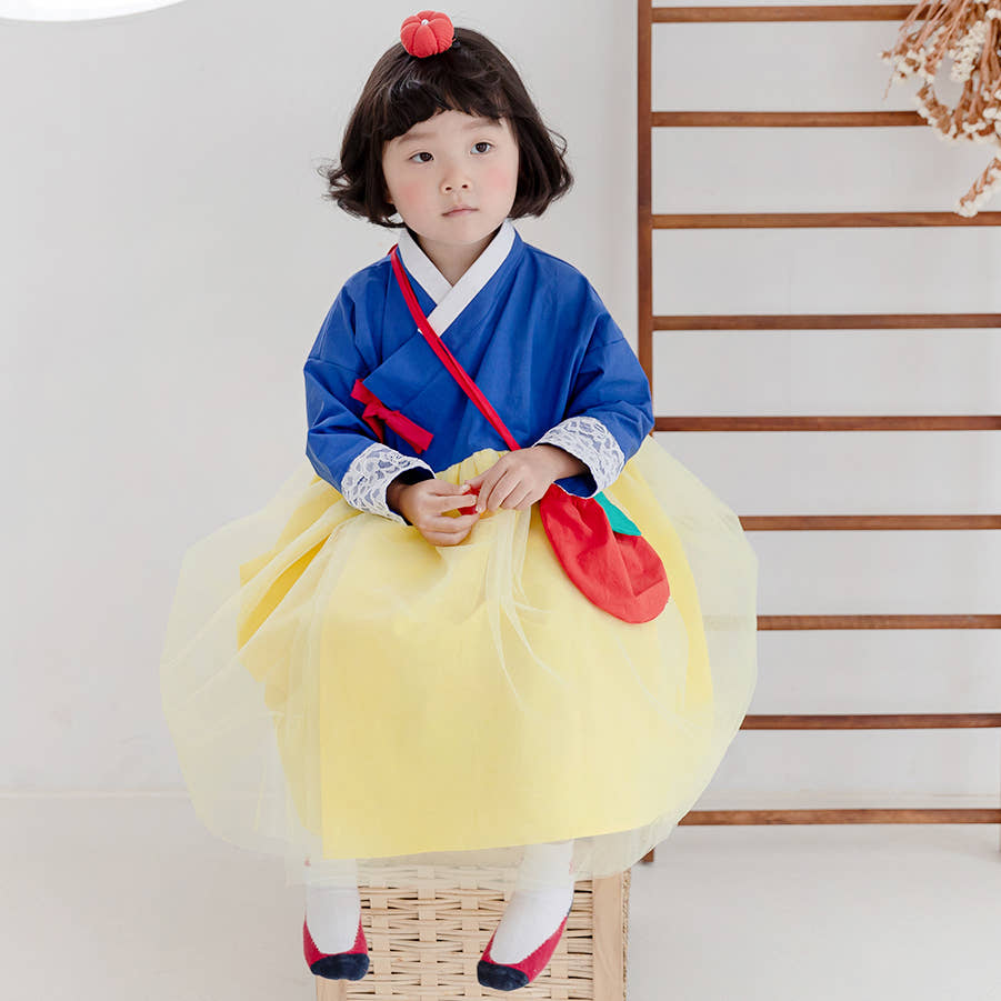 더수 더수 여아 백설공주 한복 철릭원피스