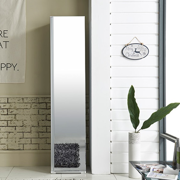 시스템수납장 400 여닫이수납장 전면 전신거울 인테리어수납장 간이 도어장 수납정리장 - 상세 이미지 5