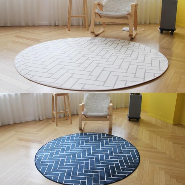 헤링본 빈티지러그 원형북유럽카페트 원룸러그