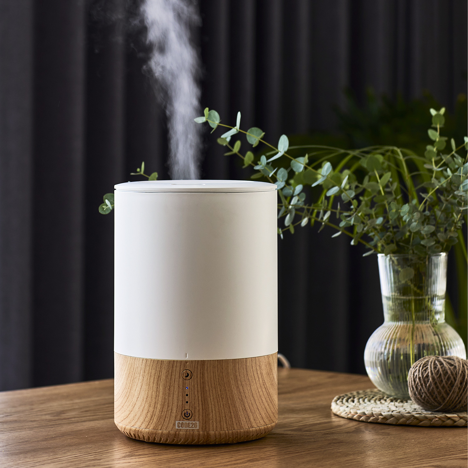 코드26 필터없는 원룸 사무실 휴대용 탁상용 책상 미니 무드등 가습기 A1800WO
