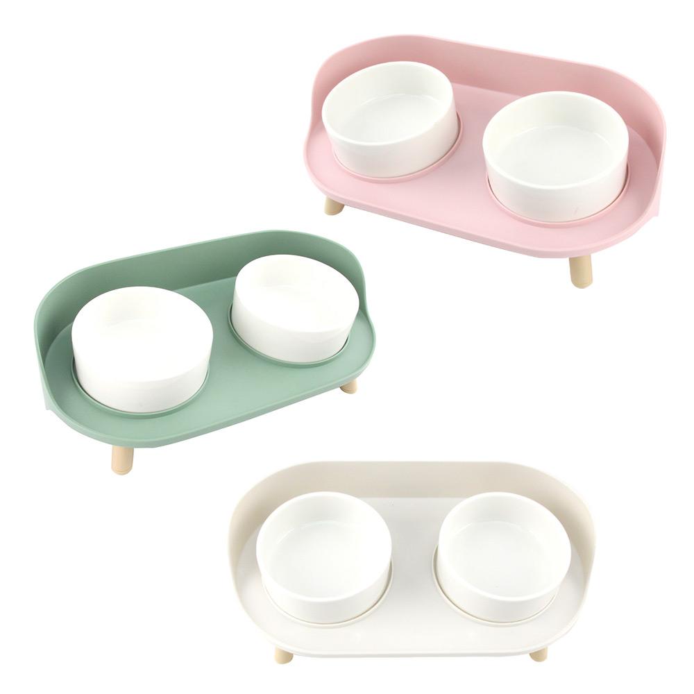 강아지밥그릇 타이디 도자기식기세트 고양이식탁 물그릇