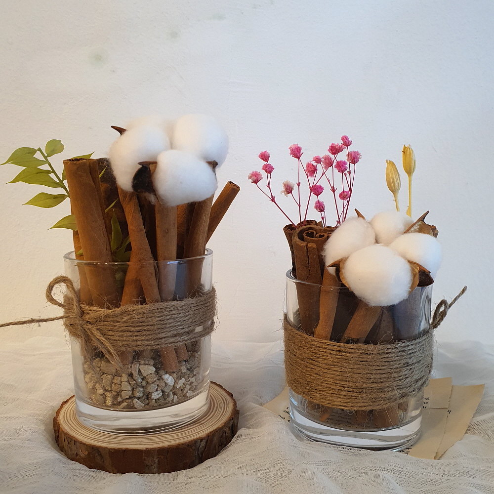 가을 인테리어 목화 시나몬 DIY 키트 거실 침실 카페 장식 소품 계피스틱 방향제 - 상세 이미지 2